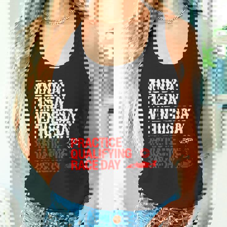 月曜 火曜 水曜 木曜 練習 予選 レース タンクトップ