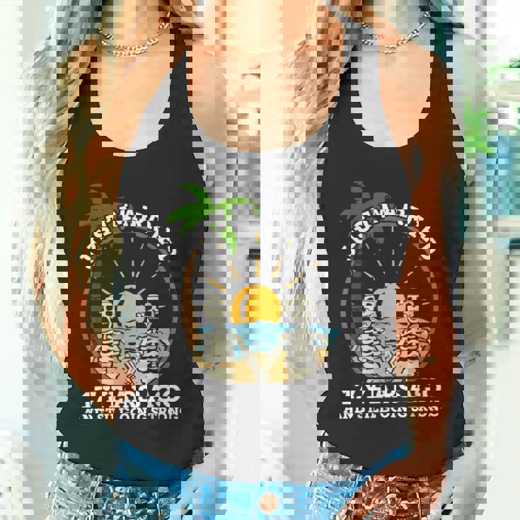 結婚記念日 カップル 結婚17年前 スケルトン タンクトップ