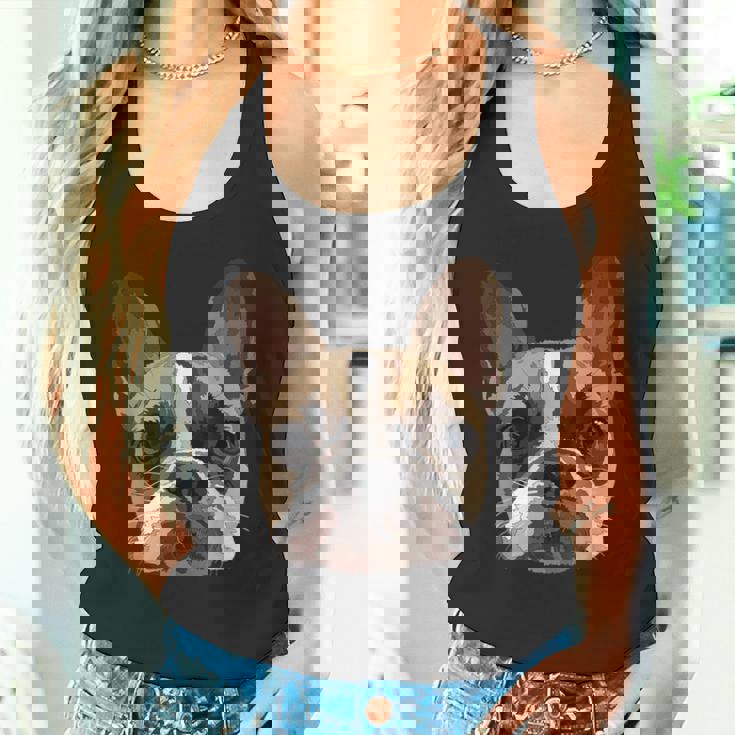 芸術的なフレンチドッグ愛好家フレンチブルドッグ タンクトップ