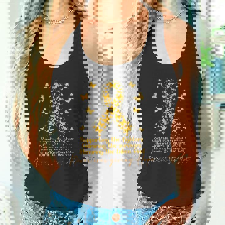 闘士と生存者の小児がん啓発をサポート タンクトップ