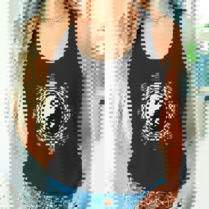 陰陽中国太極拳ギフト風水八卦カンフー タンクトップ