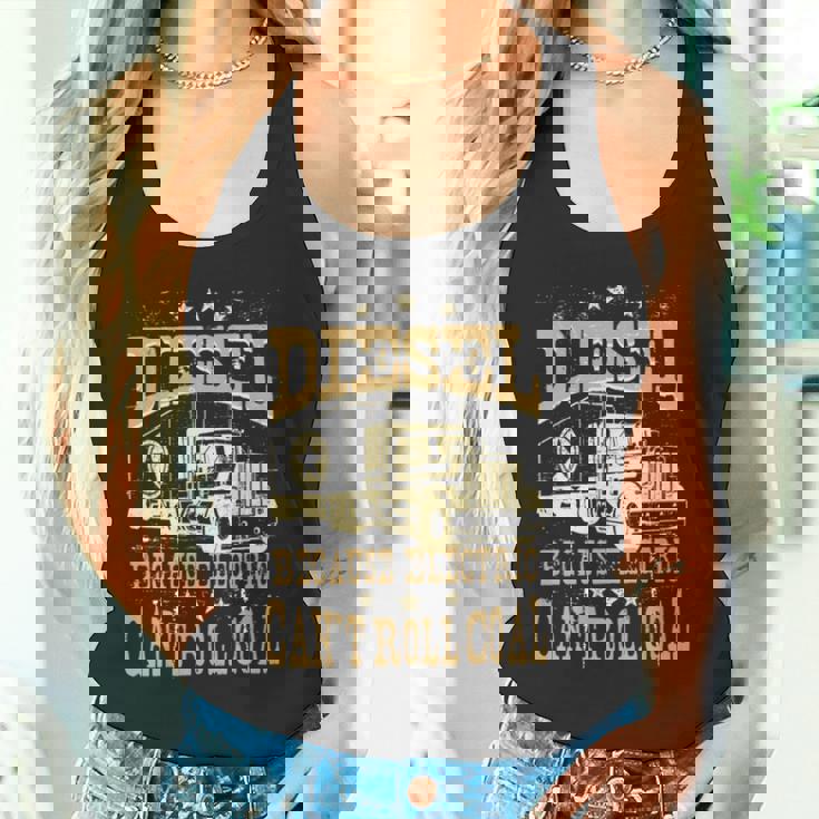 電気は石炭ディーゼルトラックを転がすことができないのでディーゼル 長袖tシャツ タンクトップ