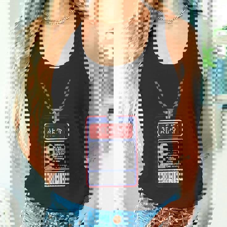 面白いfエリア 51 宇宙人 Idパス ハロウィンコスチューム タンクトップ