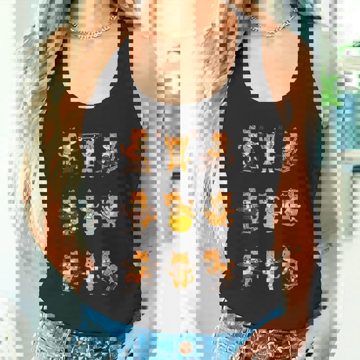 面白いtシャツ 猫 ネコ 筋トレ ジム おもしろグッズ かわいい おもしろtシャツ 面白い 服 ネタ タンクトップ