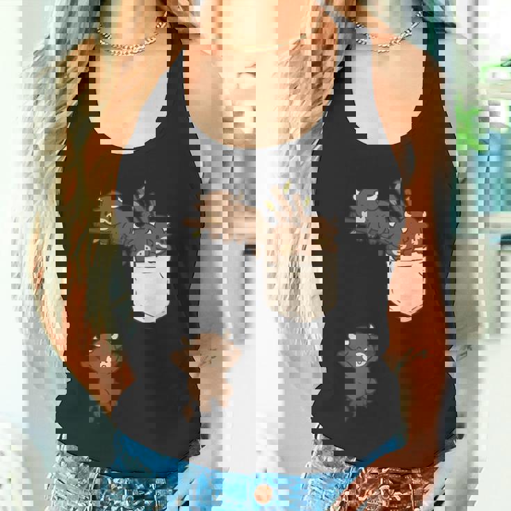 面白いバッファローバイソンかわいい遊び。 タンクトップ