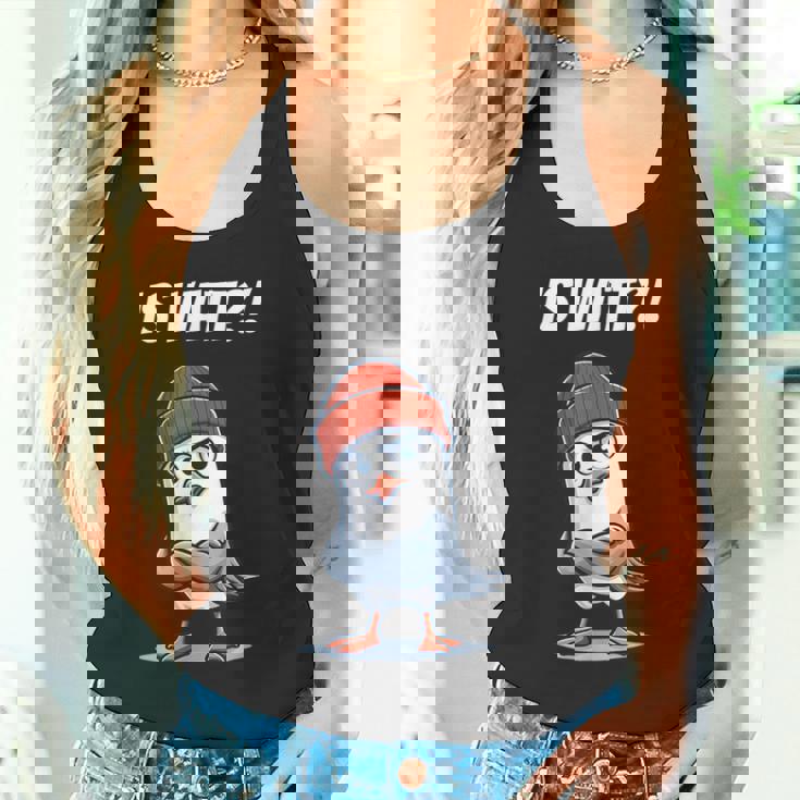 面白い北海のカモメはワット低ドイツ語オストフリースラントと言っています。 タンクトップ