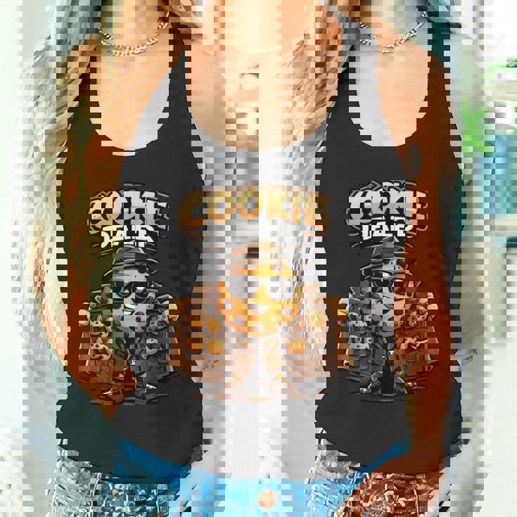 面白くて愛らしいクッキーディーラーかわいい漫画のパン屋 タンクトップ