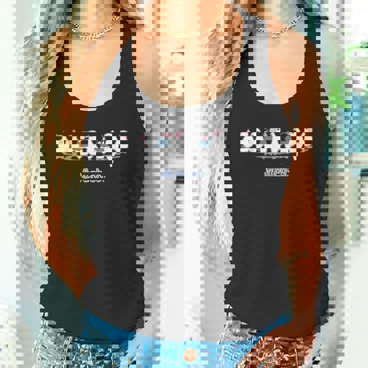 （旧デザイン）シロブンチョウ & サクラブンチョウ さん『なかまたち』白文鳥 桜文鳥【どうぶつフレンズ】動物 タンクトップ