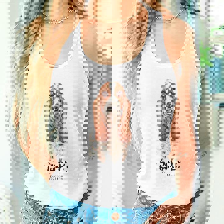 I Can Fly バセットハウンド タンクトップ