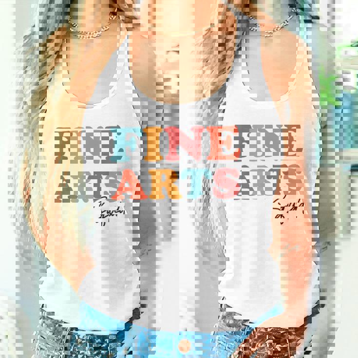 Fine Arts Squad Teacher Team Boho Back To School Tank Top Fine Arts Squad Teacher Team Boho Back To School Tank Top