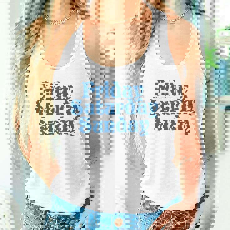 Fridayaturdayunday Moodibe Weekend Relax Day Off タンクトップ