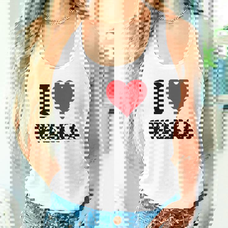 I Heart Waka ファーストネーム I Love パーソナライズ タンクトップ