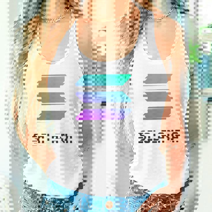 Solコインcryptocurrency 30ソラナ・テクノロジーolana タンクトップ