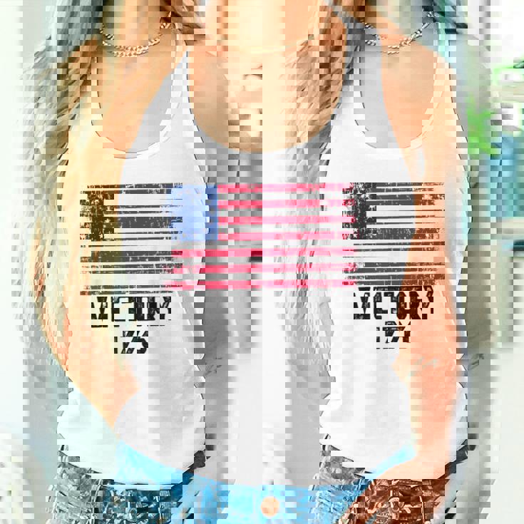 Victory 1776 愛国的 ベッツィー・ロス アメリカ国旗 星13個 タンクトップ