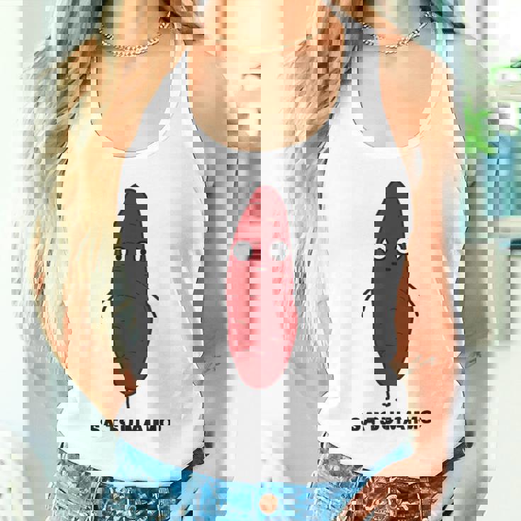 さつまいも 顔 イラスト かわいい おもしろ 簡単 シンプル ゆるい 野菜 タンクトップ