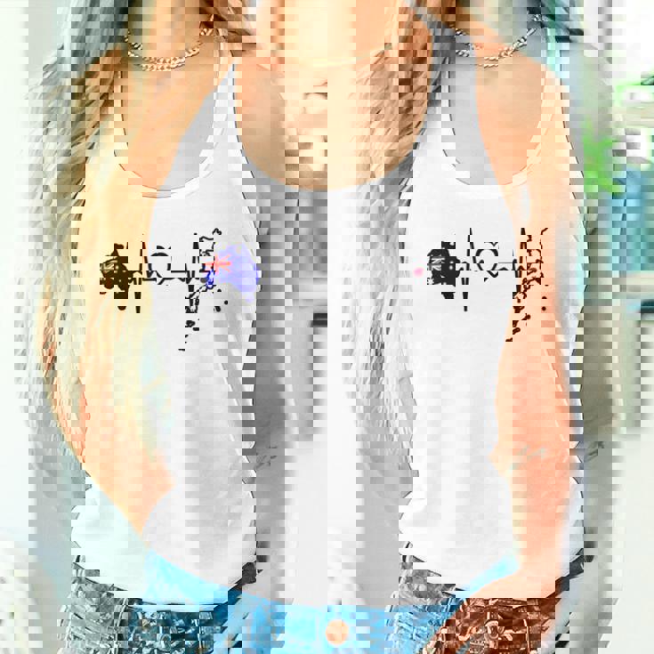 オーストラリア 日本 ハートビート オーストラリア 日本国旗 タンクトップ