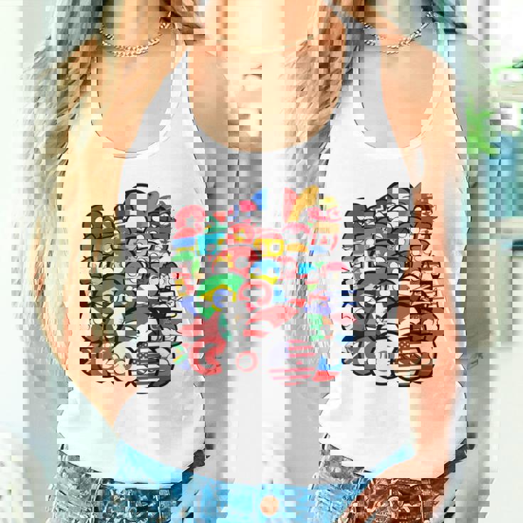 カントリーボールまたはポーランドボールの各国のグループ写真 タンクトップ