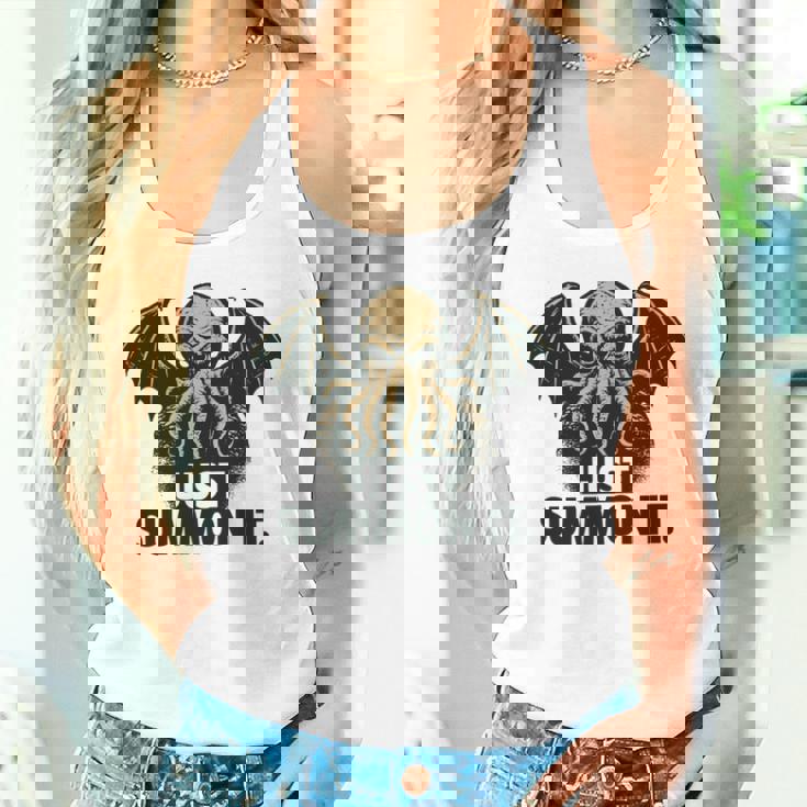 クトゥルフ、ただ召喚するだけ、面白い宇宙ホラークトゥルフカルト。 長袖tシャツ タンクトップ