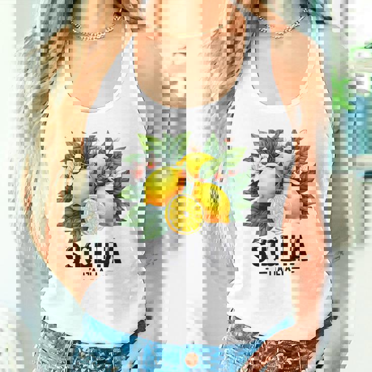 シチリア イタリア シチリア イタリア フレッシュ イタリアン レモン シチリア タンクトップ