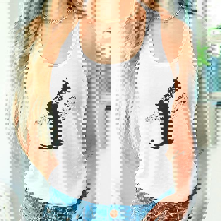 トランペット奏者猫 タンクトップ
