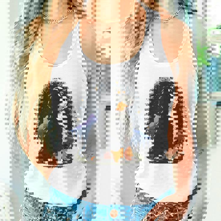 バーニーズマウンテンドッグ かわいいバーニーズマウンテンドッグ タンクトップ