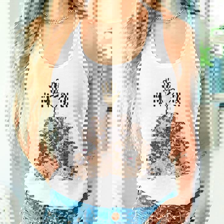 パグがいっぱい I'm Ok パグ好き。 タンクトップ