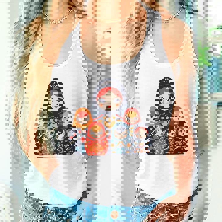 マトリョーシカ ロシア人形 入れ子人形 マトリョーシカ 長袖tシャツ タンクトップ