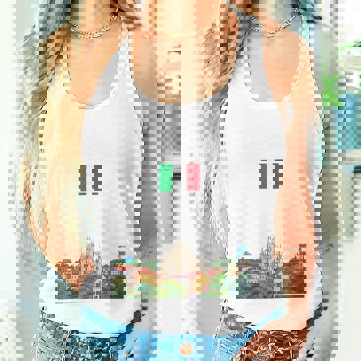 ミラノ お土産 イタリア 旅行 ミラノ バケーション イタリア国旗 タンクトップ