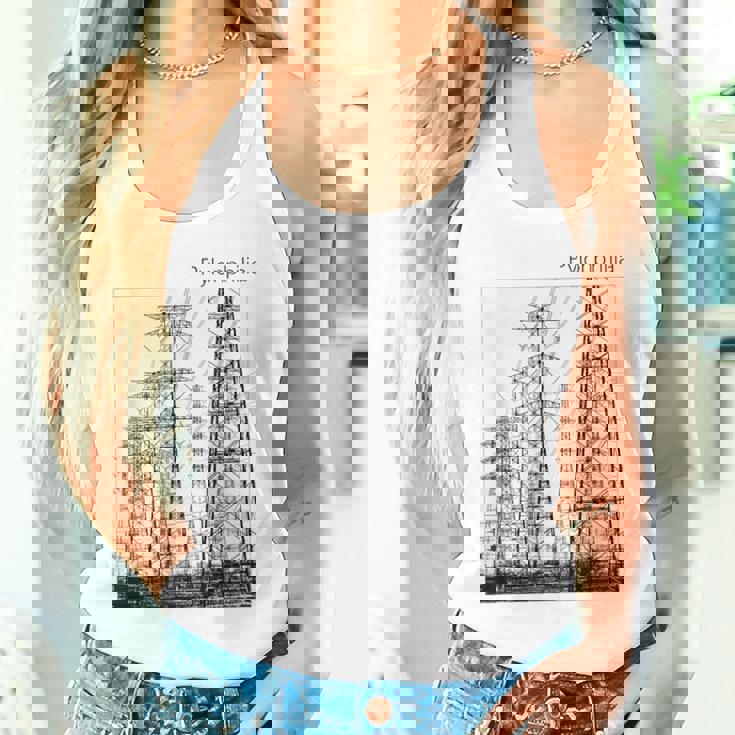 送電鉄塔 -Pylonphilia- タンクトップ