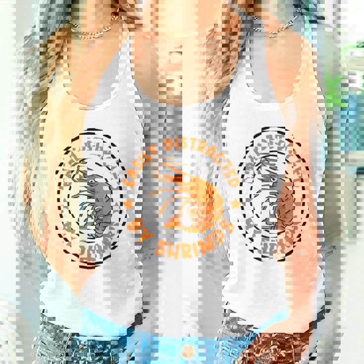 魚介類と海老に気を取られて 面白い海老 タンクトップ