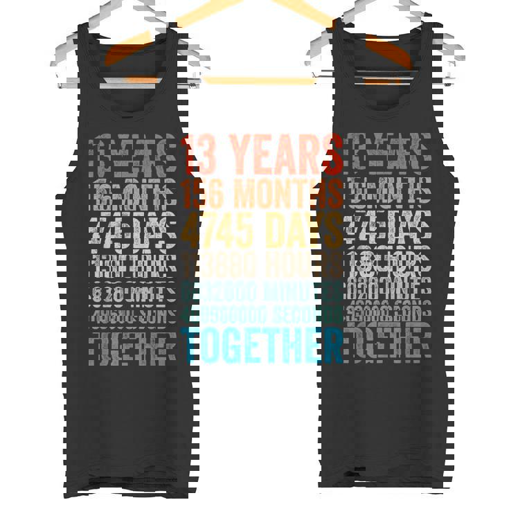 13年目の記念日 彼 彼女 カップル 13回目の結婚 タンクトップ