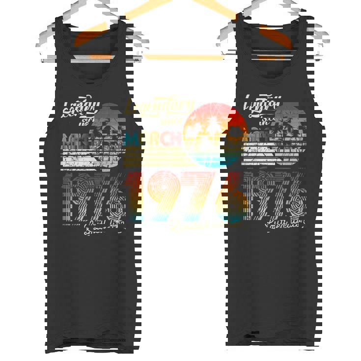 1976年3月から誕生日伝説のギフト タンクトップ