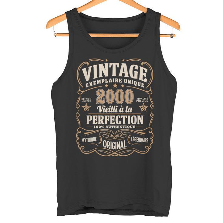 Débardeur Anniversaire "2000" Homme/Femme - Cadeau Vintage Pour Anniversaire Des 24 Ans