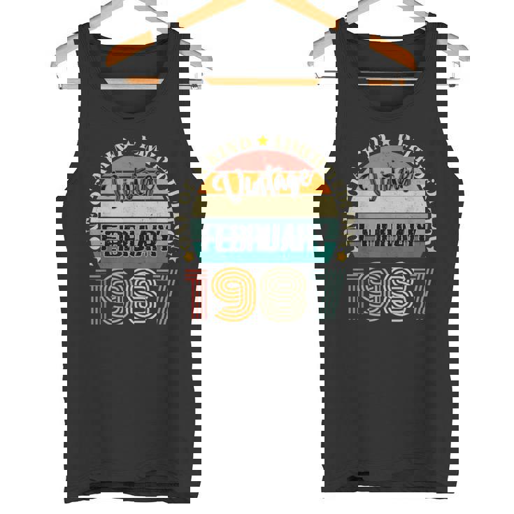 37歳 ヴィンテージ 1987年2月 37歳の誕生日 レトロ タンクトップ