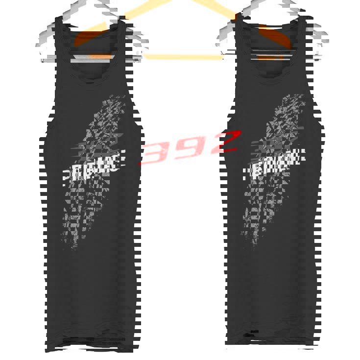 392 パフォーマンス 64 タイヤマーク レースカー タンクトップ