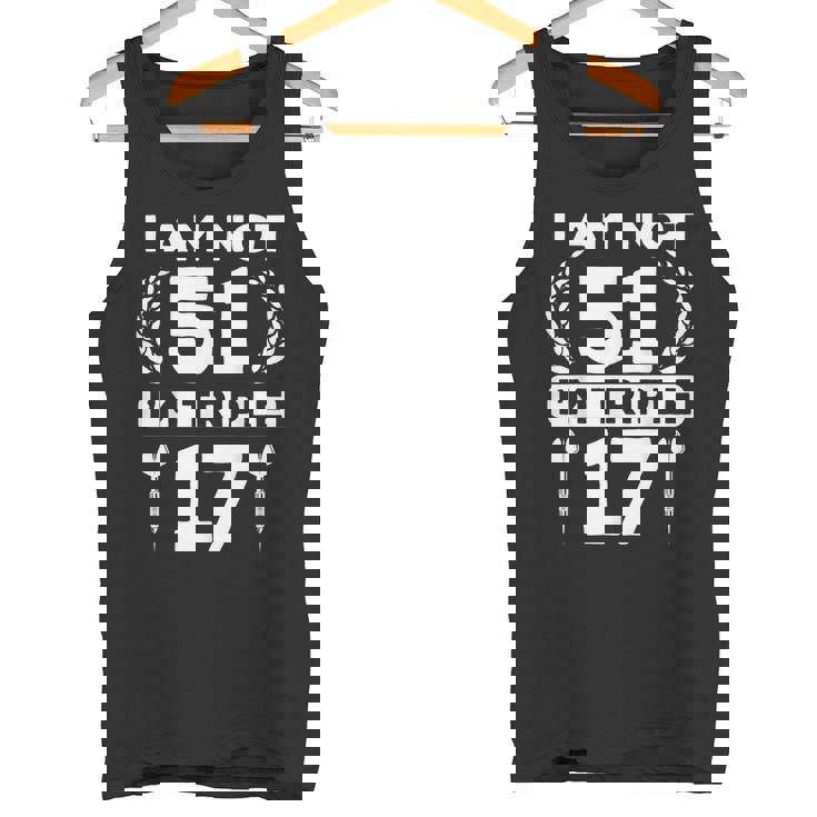 51歳の誕生日 ダーツプレイヤー おもしろダーツ タンクトップ