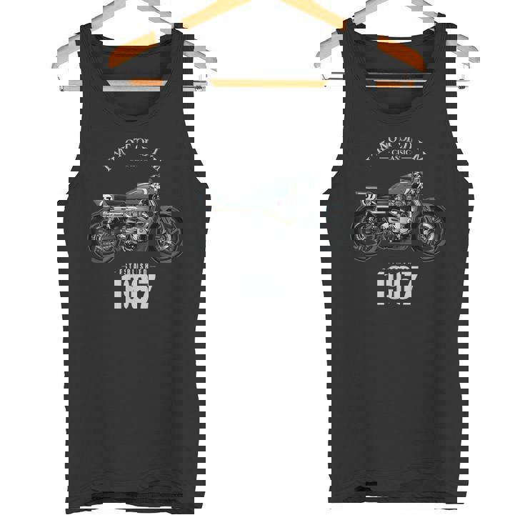 57 歳の誕生日男性オートバイ バイクに乗る人 1967 タンクトップ