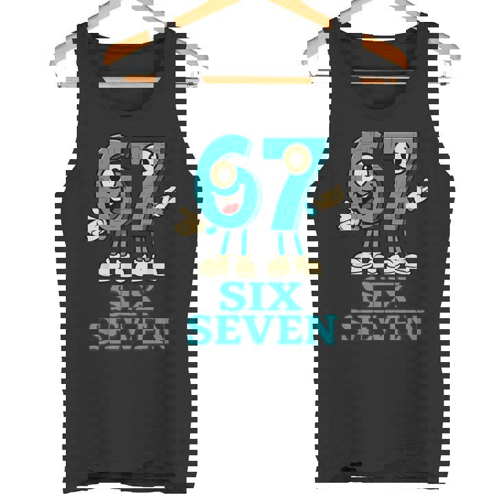 67 シックスセブン 6-7 面白いイタリアンブレインロットスラングゲームミーム タンクトップ