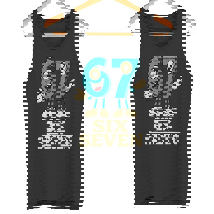 67 シックスセブン 6-7 面白いイタリアンブレインロットスラングゲームミーム 長袖tシャツ タンクトップ