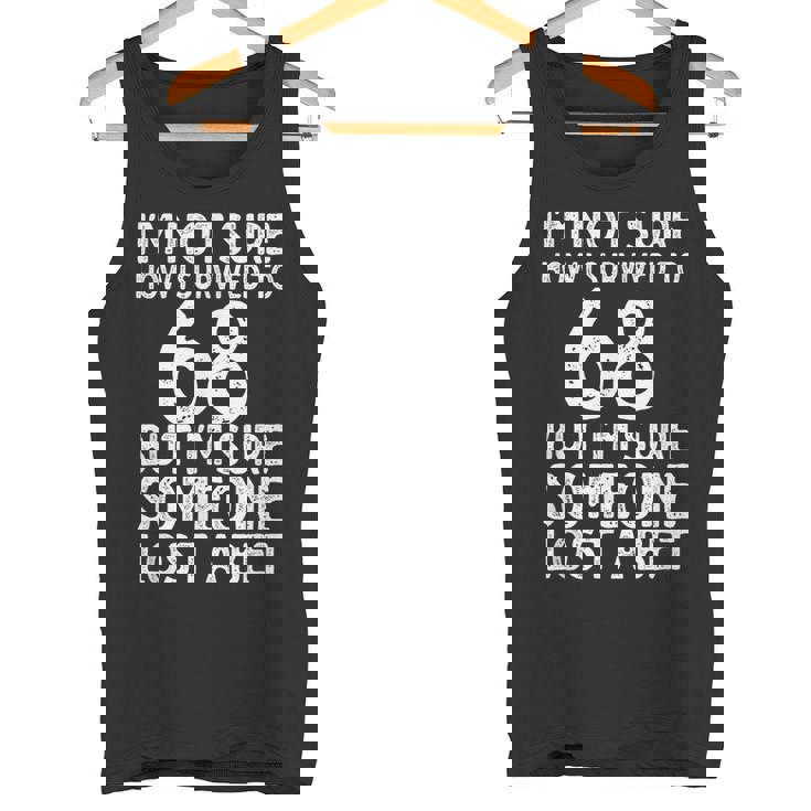 68歳の誕生日に 面白い68歳の誕生日 タンクトップ