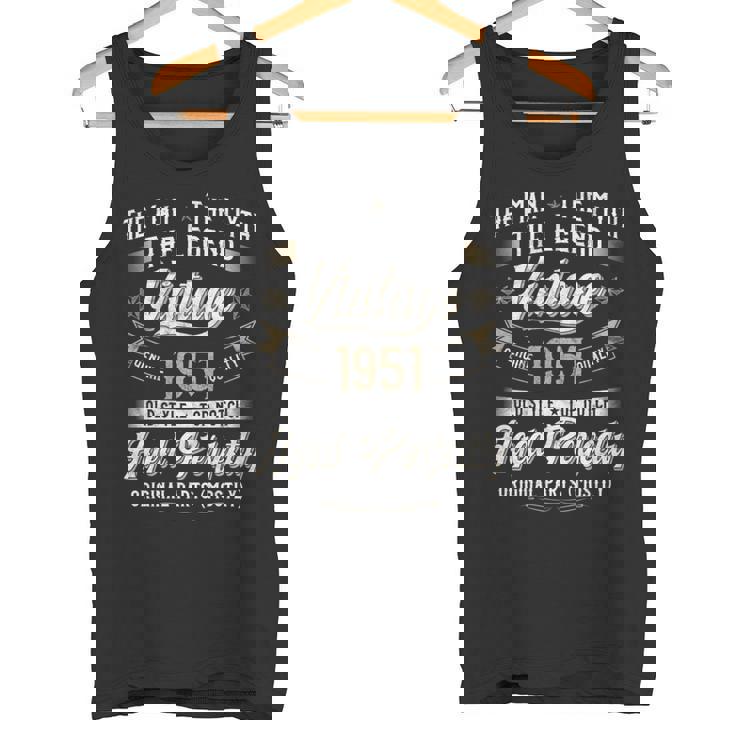 75歳の誕生日プレゼント ヴィンテージ 1951年 男性 面白い 75歳 1951年 長袖tシャツ タンクトップ