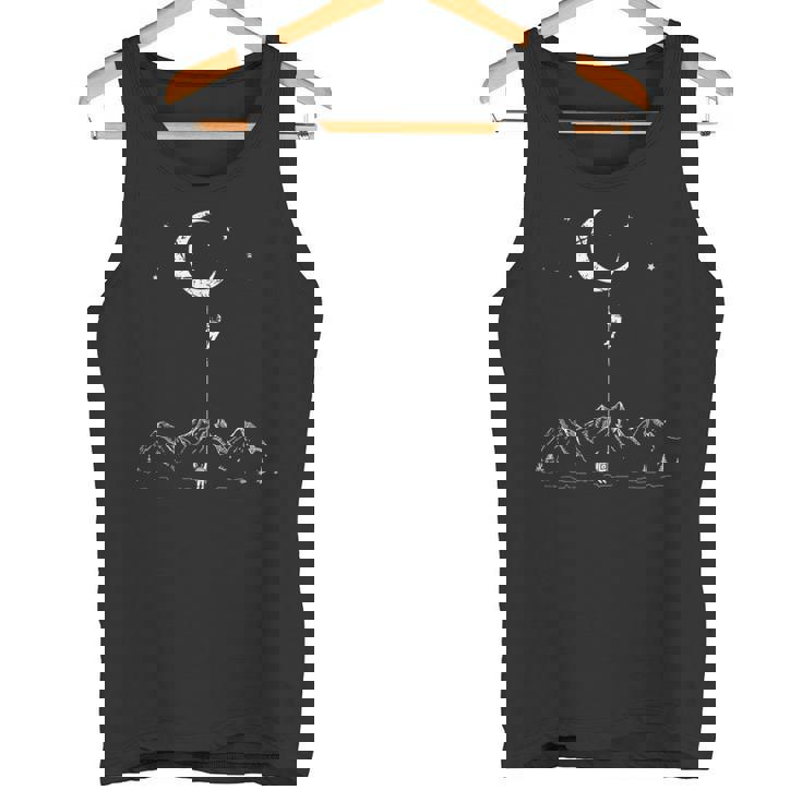 Astronauta Climber Luna Escalada En Roca Camiseta sin mangas