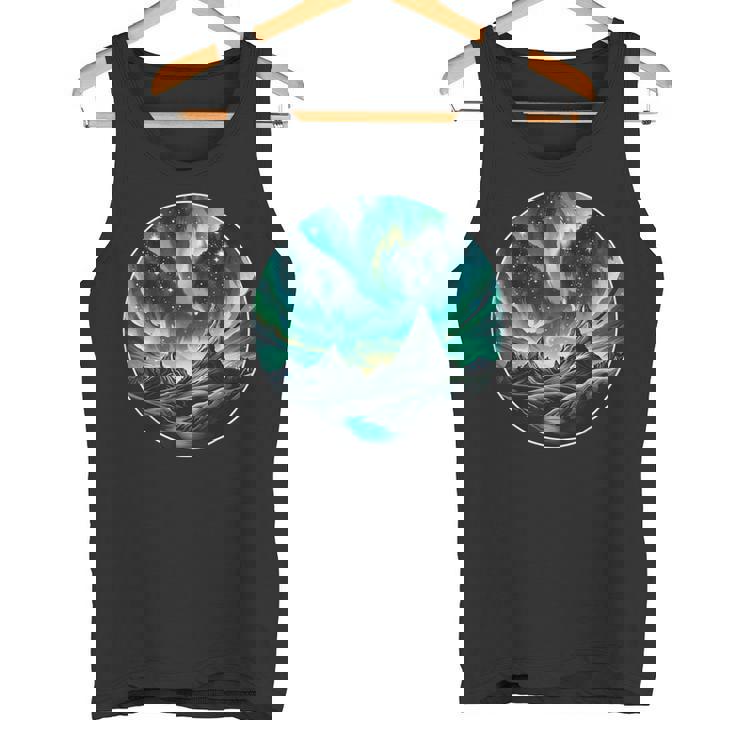 Aurore Boréale Aurores Boréales Ciel Nuit Nature Beauté Débardeur e