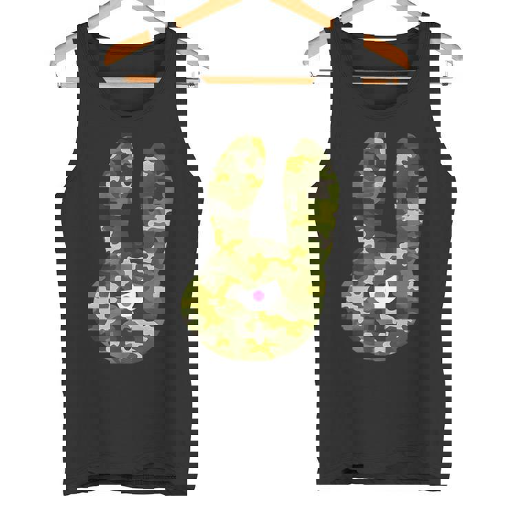 Badうさぎ星人 グリーン迷彩 タンクトップ