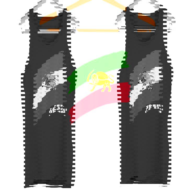 Bandera De Irán Con De León Camiseta sin mangas