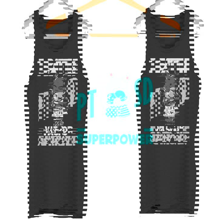 I Battle Ptsd What's Youruperpower Ptsd認識 タンクトップ