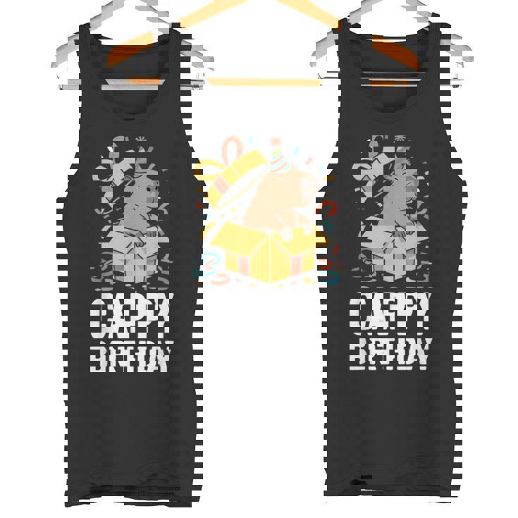 Cappy Cumpleaños Capybara Lover Cumpleaños Capibara Camiseta sin mangas