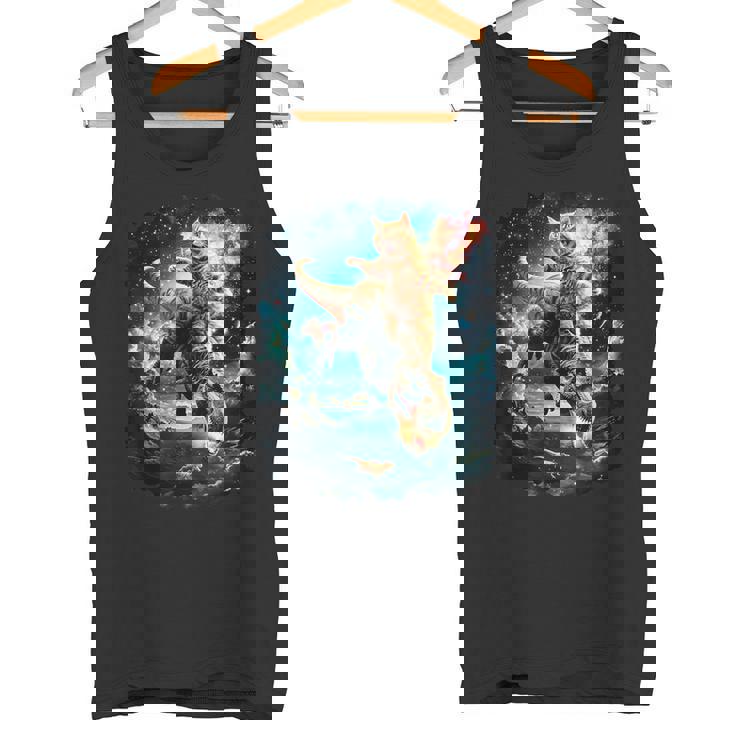 Chat De L'espace À Chevalur Le Dinosaure T Rex Débardeur e