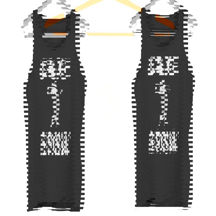 Conduce Responsablemente Divertido Golf Golf Golf Course Club Team Camiseta sin mangas