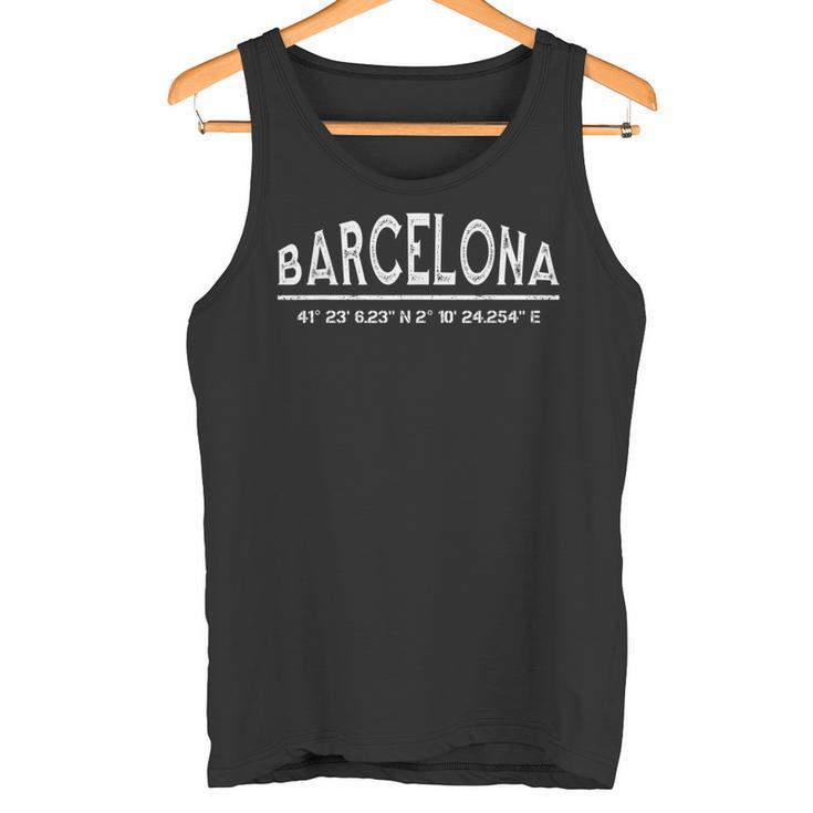 Coordenadas Gps Barcelona Provincia De Barcelona Camiseta sin mangas